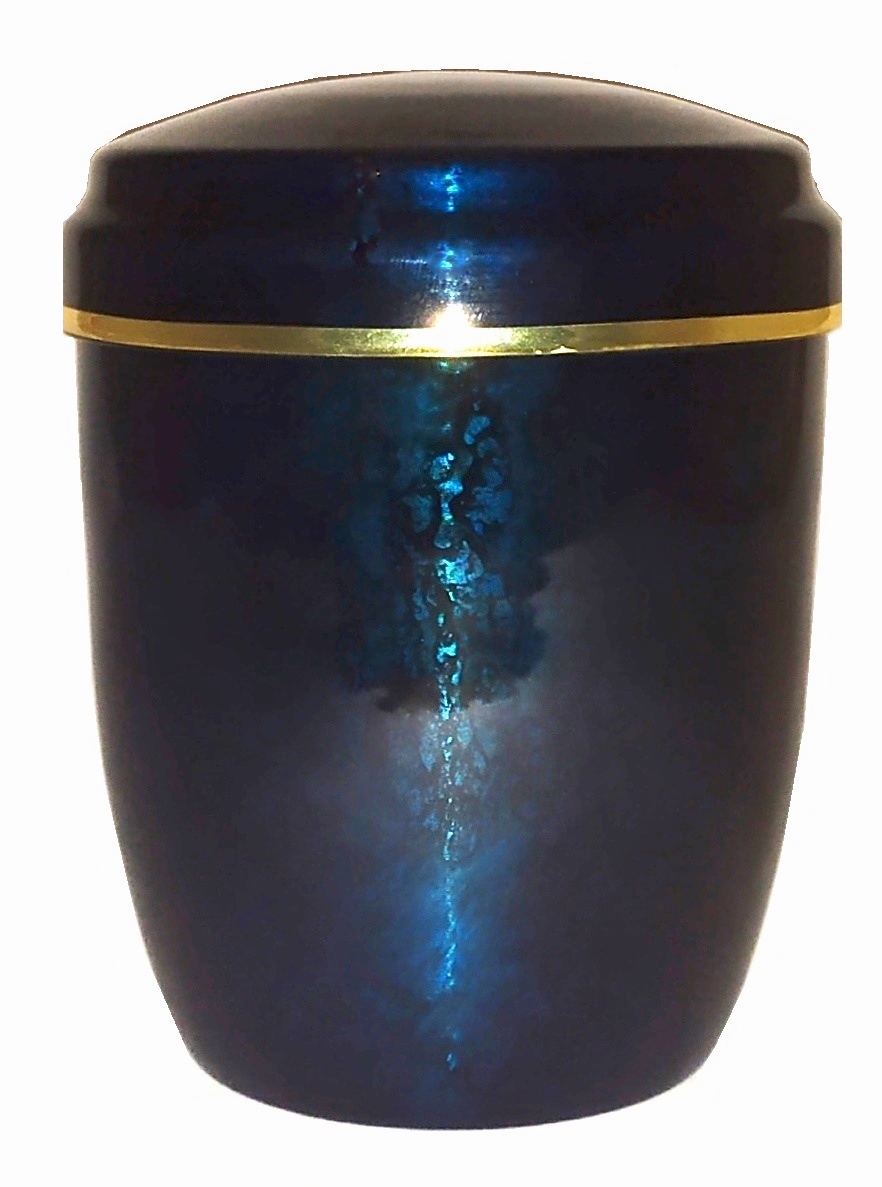 Miniurna hliníková modrozelená, černé mramorování