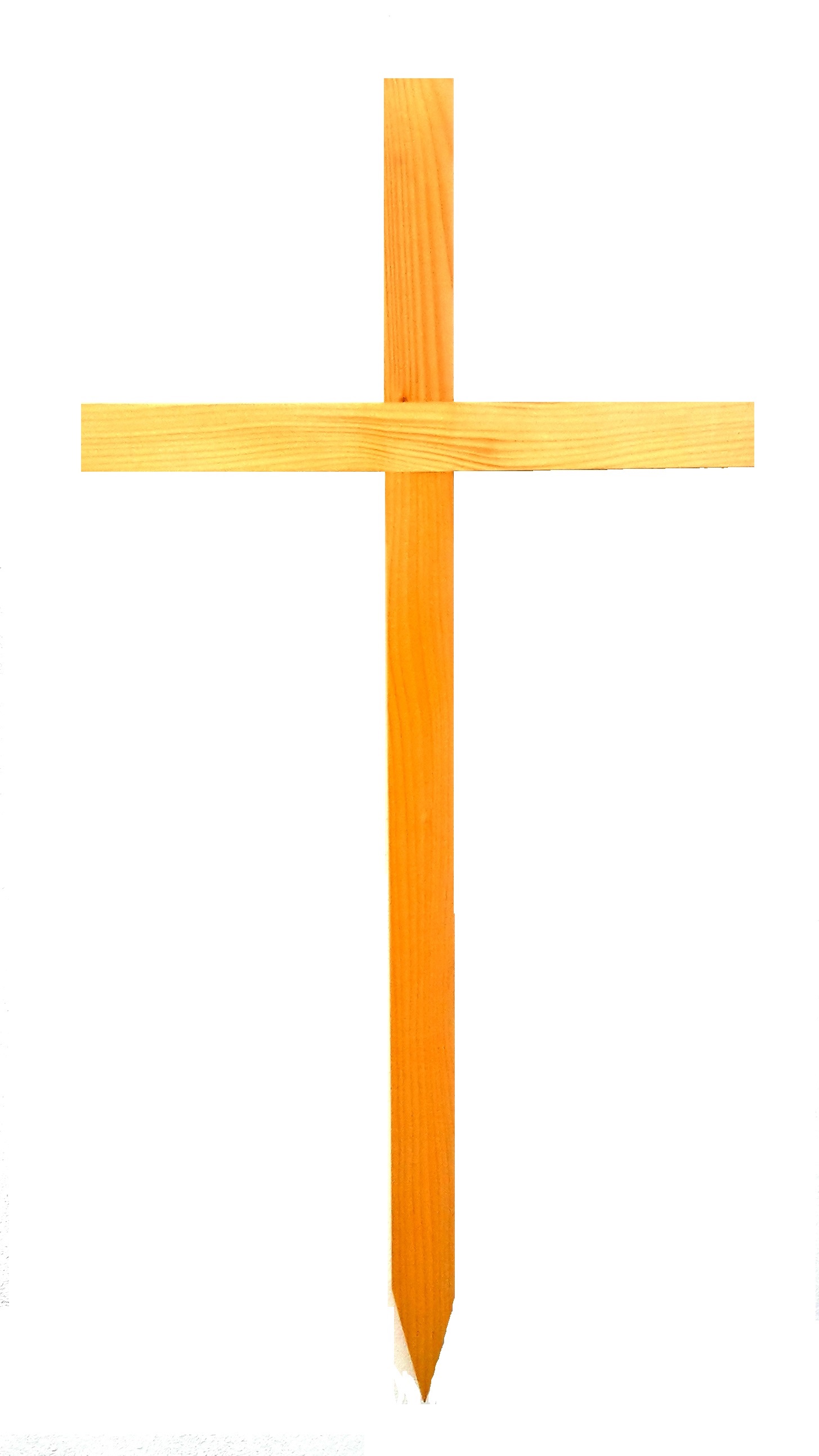 Hřbitovní kříž smrkový, 100x50x5 cm