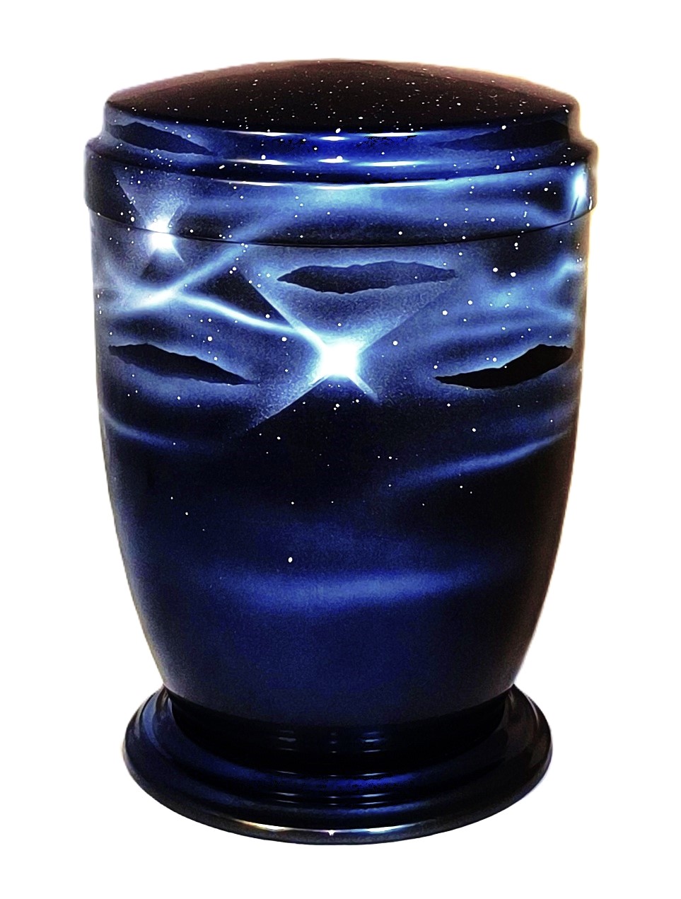 Urna, dekor noční obloha