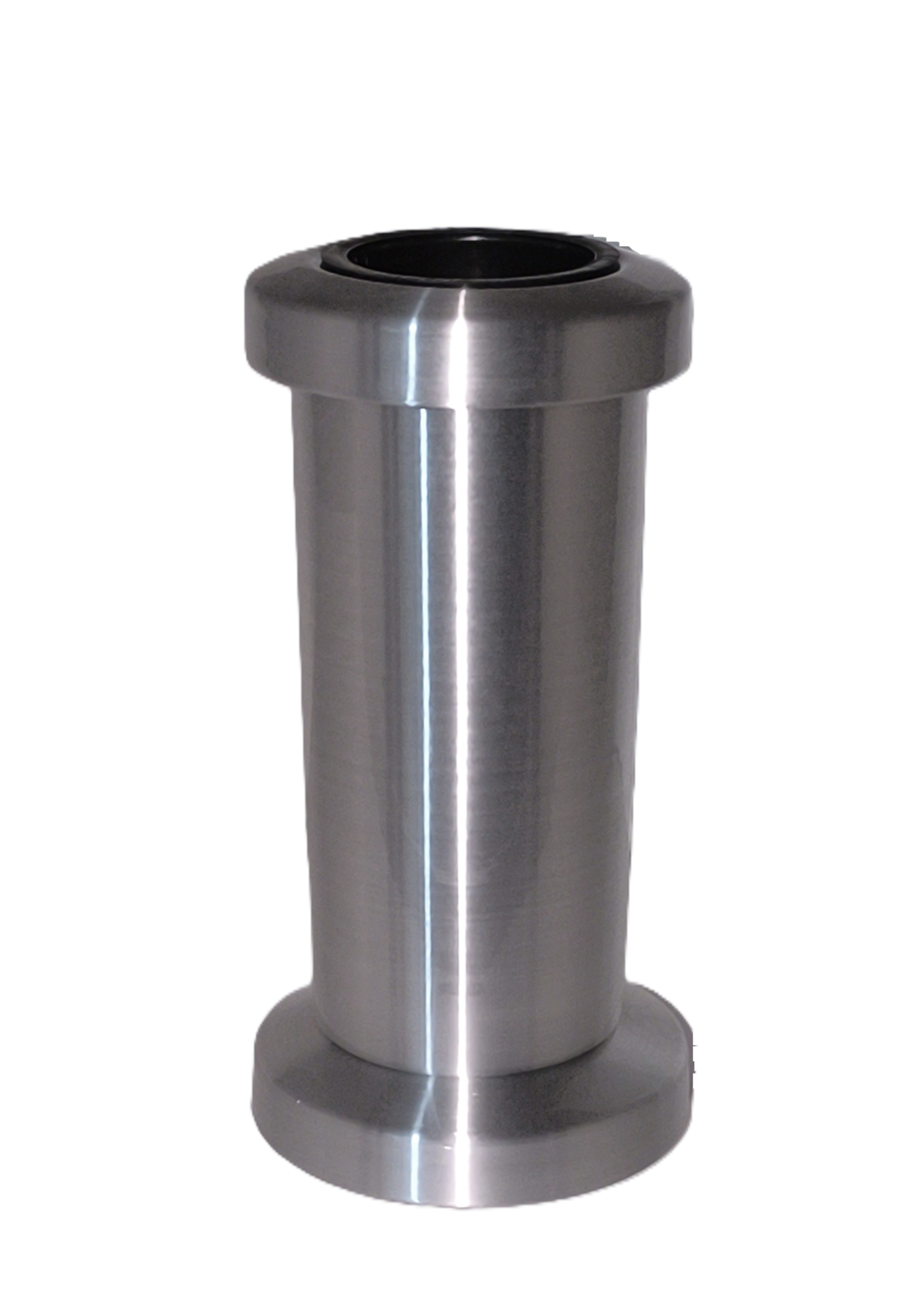 Hřbitovní vázička, leštěný hliník