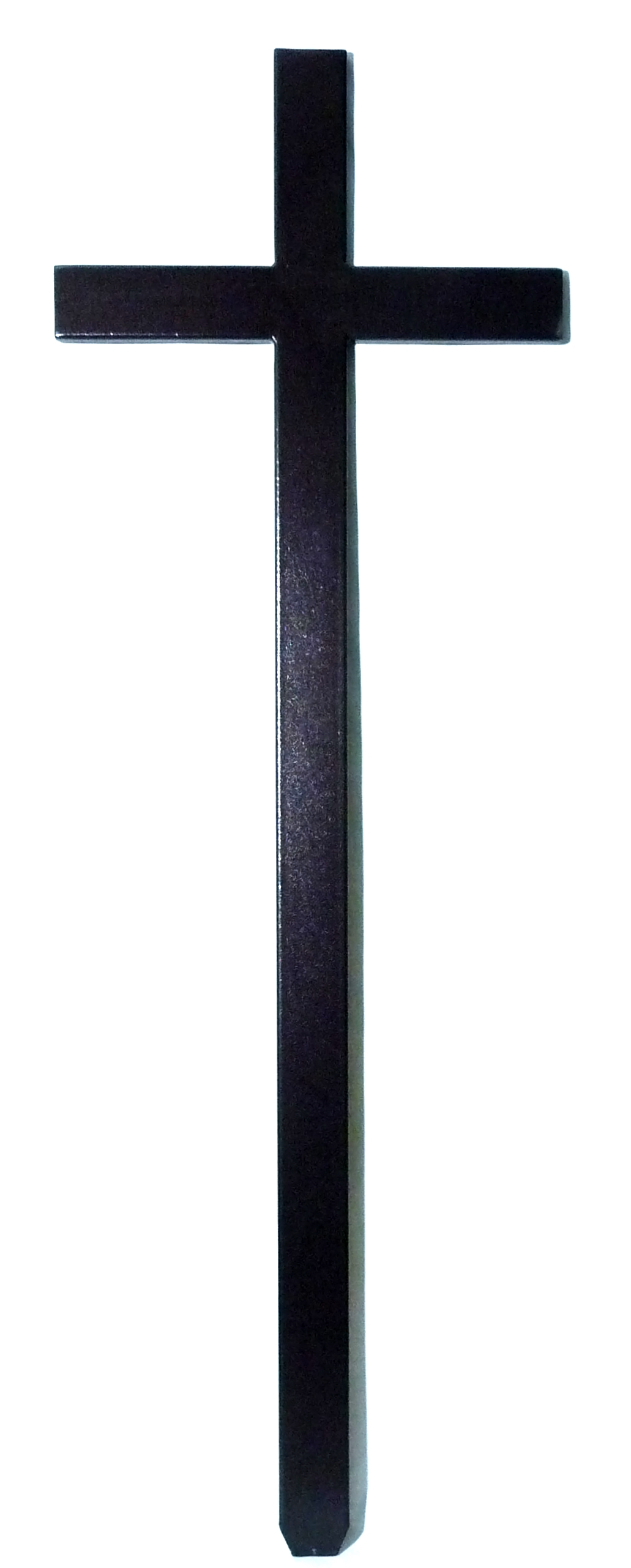 Kříž ocelový, černý 170