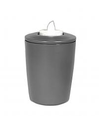 Miniurna  na čajovou svíčku. stříbrnošedá